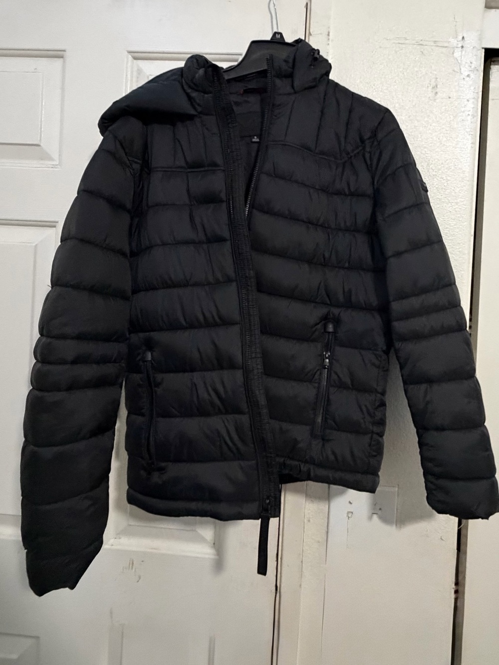 Michael Kors Men's Black Quilted Hooded Puffer Jacket